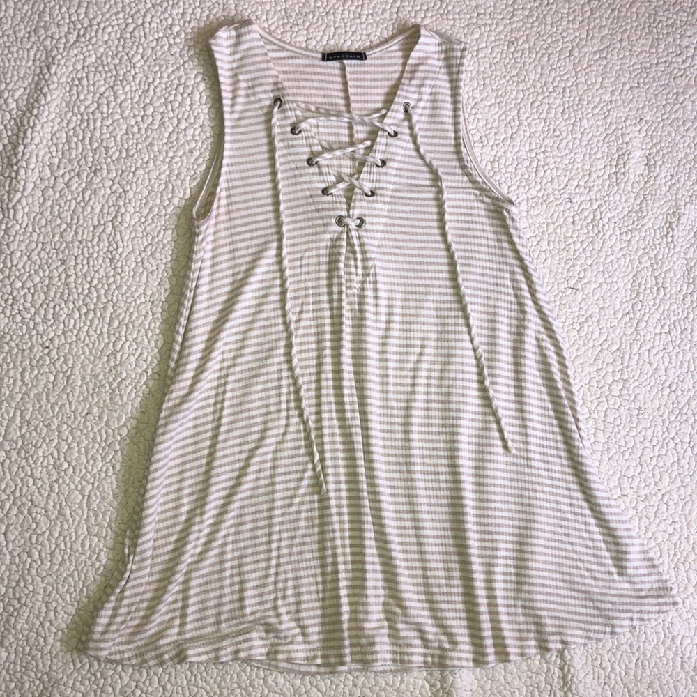 2/$20 Staccato Lace-Up Tank